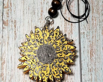 Sunflower Car Freshie: Scented Aroma Bead Air Freshener