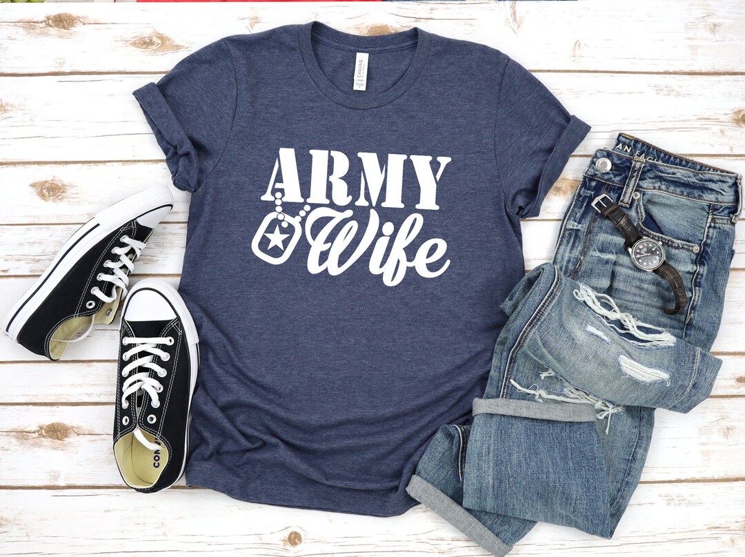 Army-army Wife Army Life Military Wife-usa Bella Canvas - Etsy