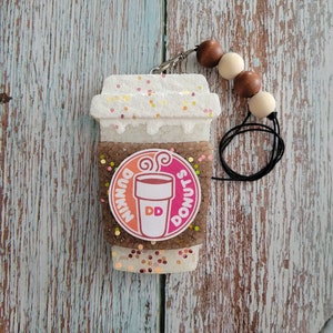Fall Freshies|Coffee Cup Freshie| Dunkin Donuts Cup |All car freshies| glitter cardstock freshies| car freshener| aroma bead