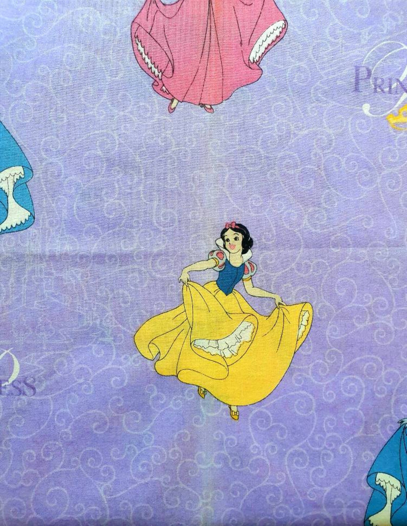 Disney Princess fabric Vintage 90s Dancing Princesses fabric Etsy