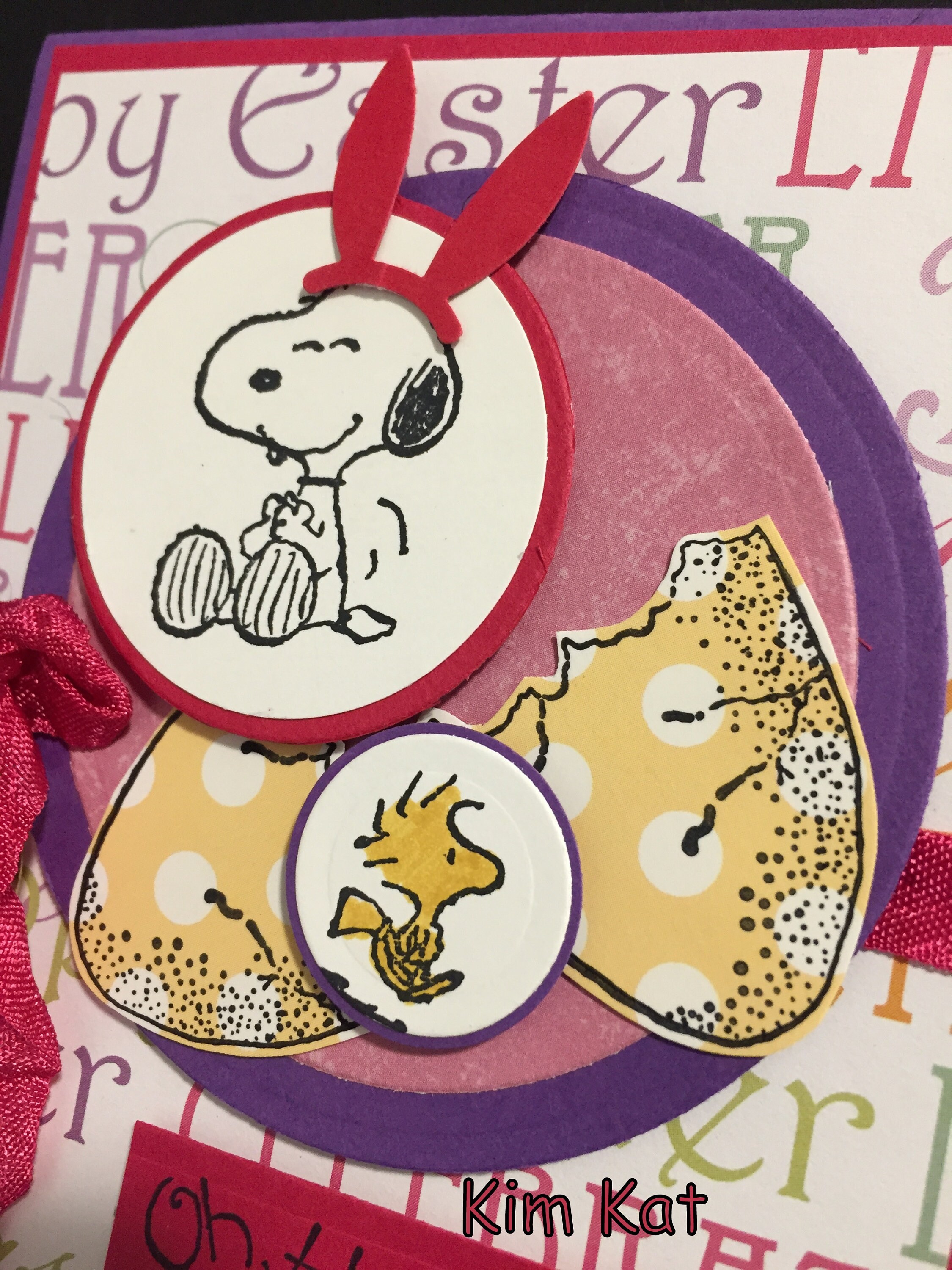 Snoopy Easter Card Peanuts Woodstock Pop Up Charlie Brown Egg Etsy