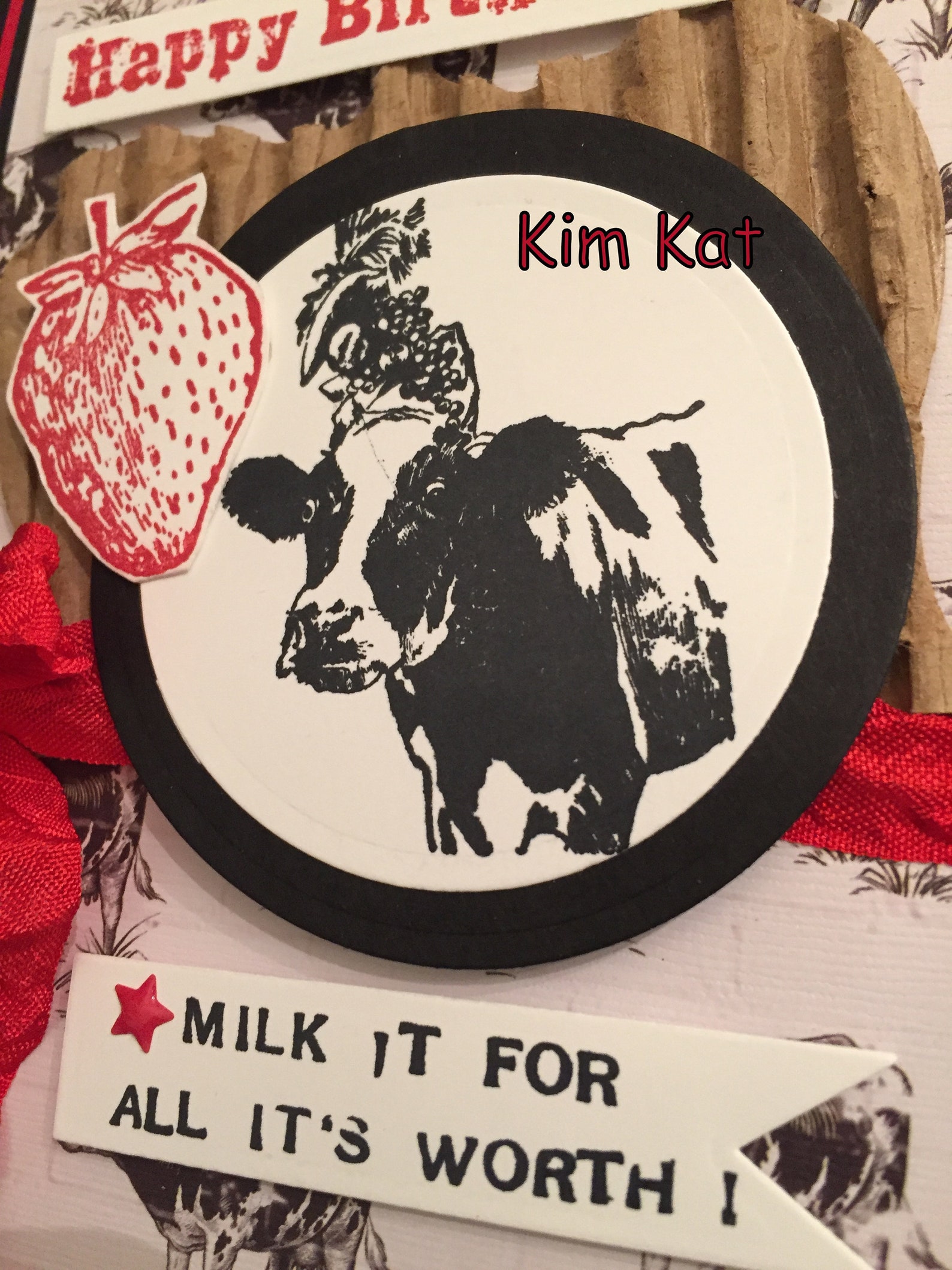 Funny Cow Card Pop Up Birthday Milk It For All It's Worth Etsy