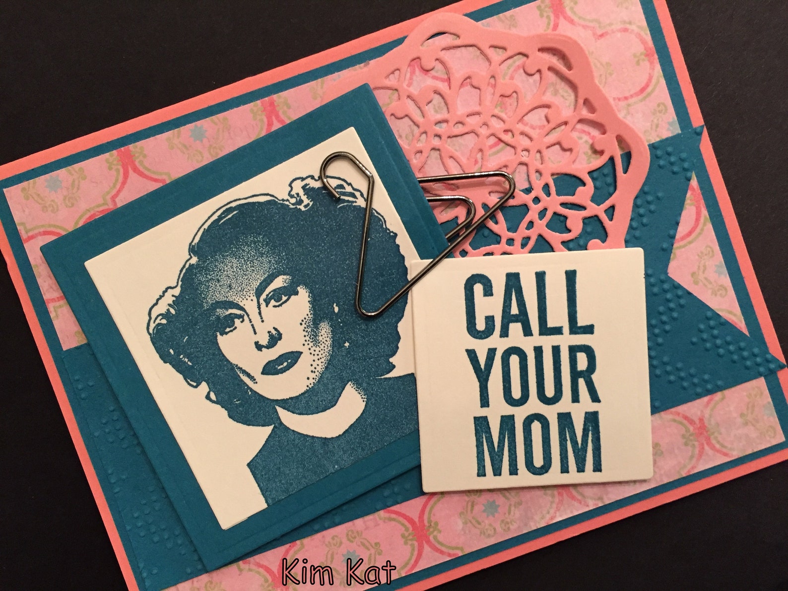 Joan Crawford Card 3D Wire Hanger CALL YOUR MOM Pop up Etsy