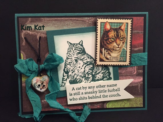 funny cat card pop