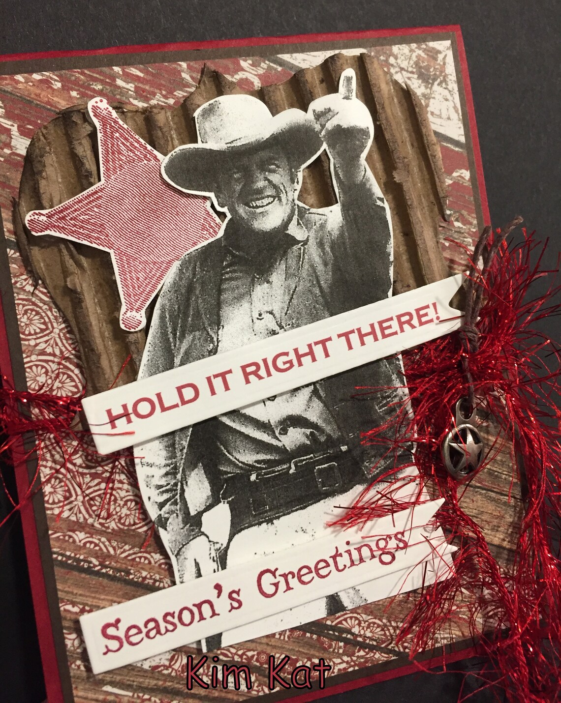 Christmas Gunsmoke Card Pop Up Matt Dillon James Arness Cowboy | Etsy