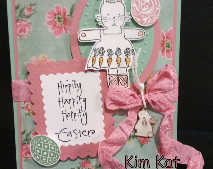 Sweet Easter Card Pop up 3D Bunny Rabbit 3D Eggs Hoppity Charm ...