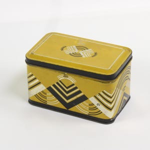 Vintage 1930's Amaco Art Deco Chalk Tin, Vintage Tin / Advertisement