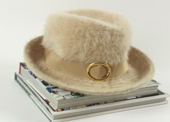 Super Fly Kangol Furgora Fedora Hat Buff Color With Gold Etsy