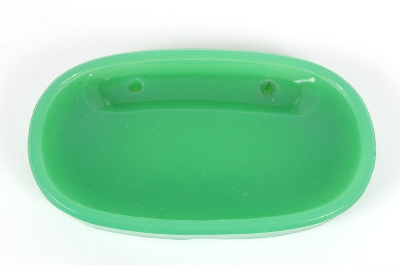 Vintage Jadeite Wall Mount Soap Holder Vintage FixtureSalvage Bathroom Kitchen Soap Dish