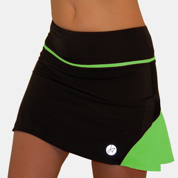 Green Tennis Skirt NO SHORTS ATTACHED Running Skirt Golf Etsy