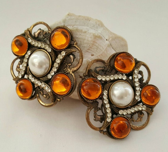 Faux Gem Earrings