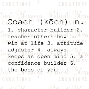 Coach Definition SVG, DXF, Pdf, EPS, Jpeg, Silhouette, Cricut, Cut Datei
