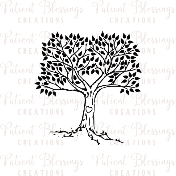 Download Wedding Guestbook Or Family Tree Svg Dxf Eps Pdf And Jpeg Etsy