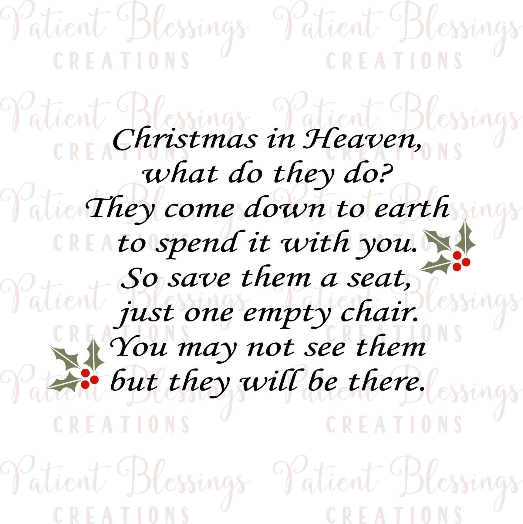 Download Christmas in Heaven What do they do They come down to ...