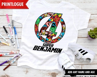 Download Avengers Birthday Shirt Etsy
