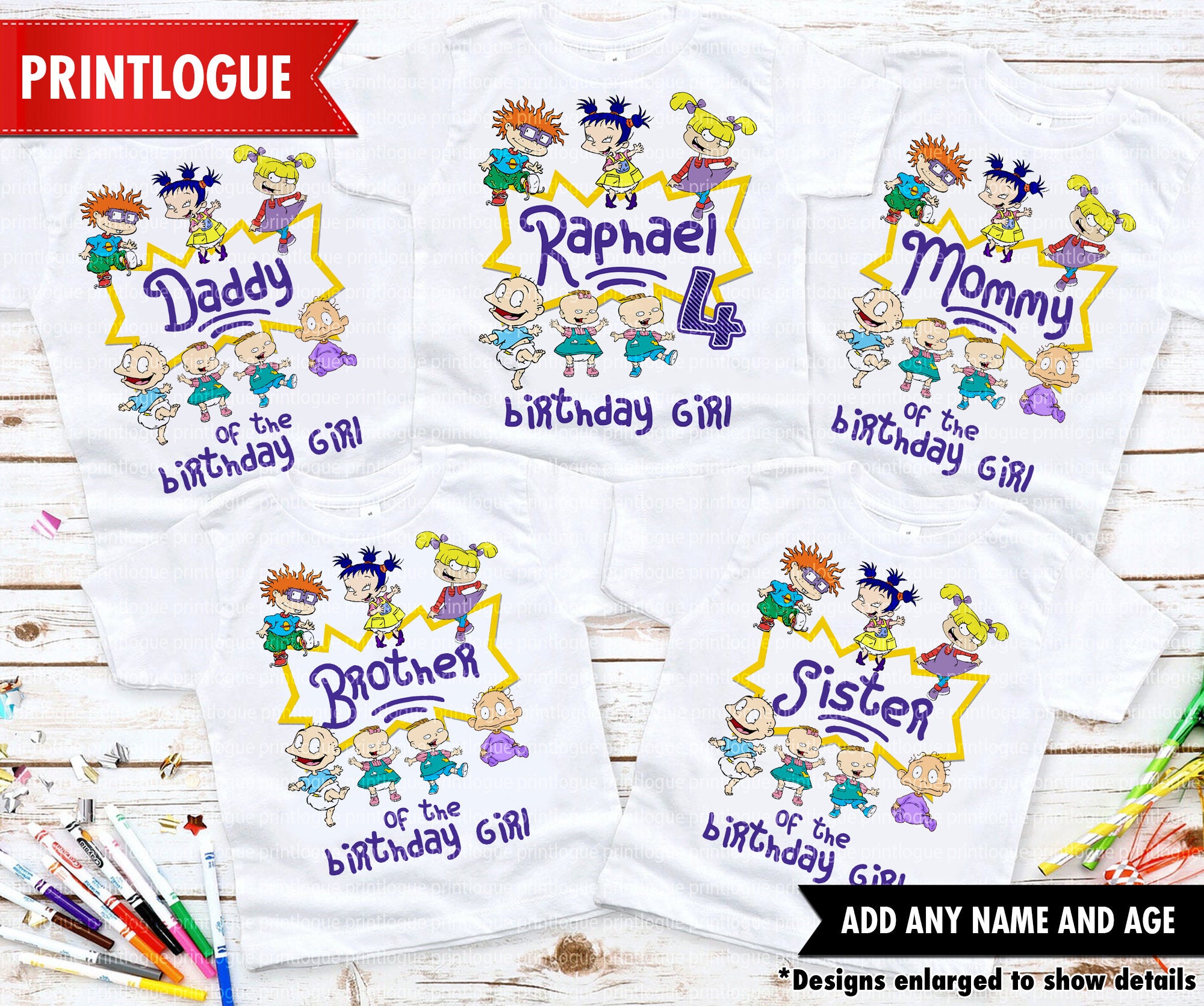Rugrats Birthday Tshirt, Rugrats Matching Family shirts, Rugrats Birt…