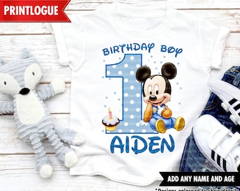 Baby Mickey Mouse Birthday Shirt, Baby Mickey Mouse Family Shirt, Baby Mickey Mouse Party Shirt, Baby Mickey Mouse Shirt, 1st Birthday Party
