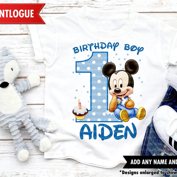 Baby Mickey Mouse Birthday Shirt, Baby Mickey Mouse Family Shirt, Baby Mickey Mouse Party Shirt, Baby Mickey Mouse Shirt, 1st Birthday Party