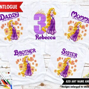 Tangled Birthday Shirt, Rapunzel Family Shirt, Princess Rapunzel Family Birthday shirt, Rapunzel Birthday Shirt, Tangled Birthday Girl