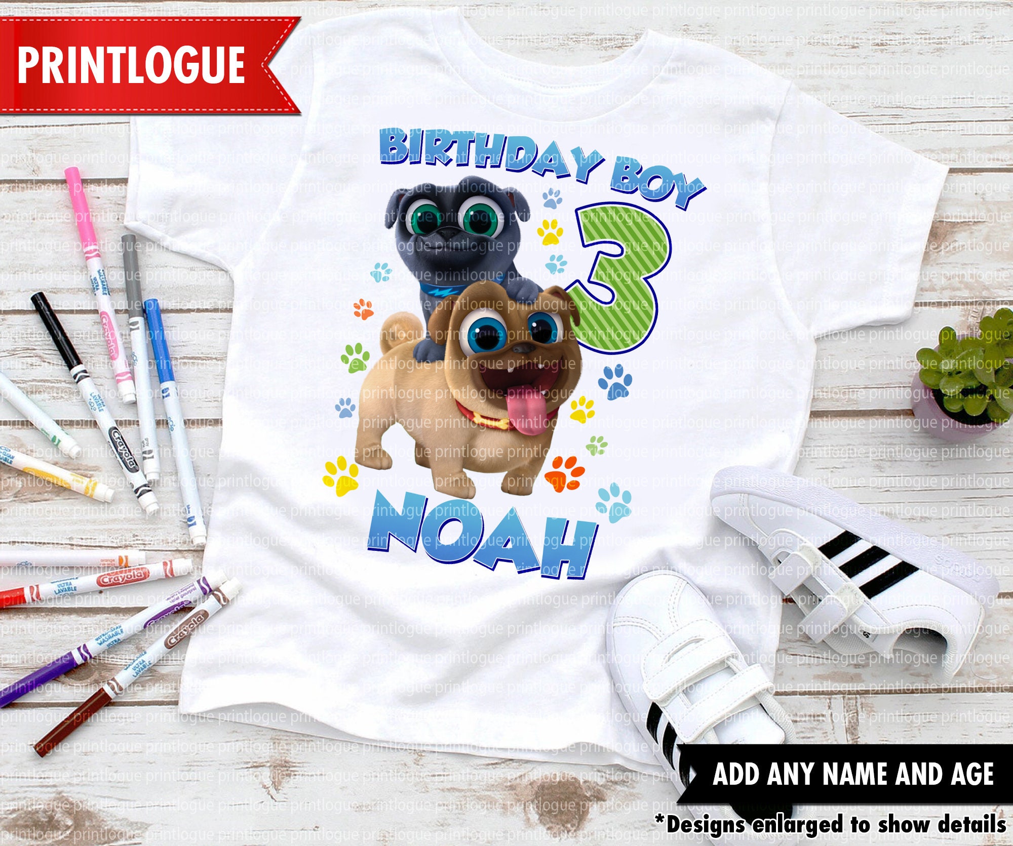 puppy dog pals t shirt adults