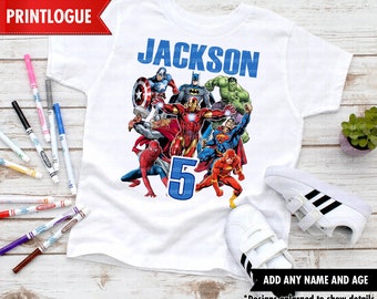 Avengers Birthday Shirt, Superhero Shirt, Superhero Birthday Shirt, Birthday Superhero, Matching Family T-Shirt, Superhero Family Shirt