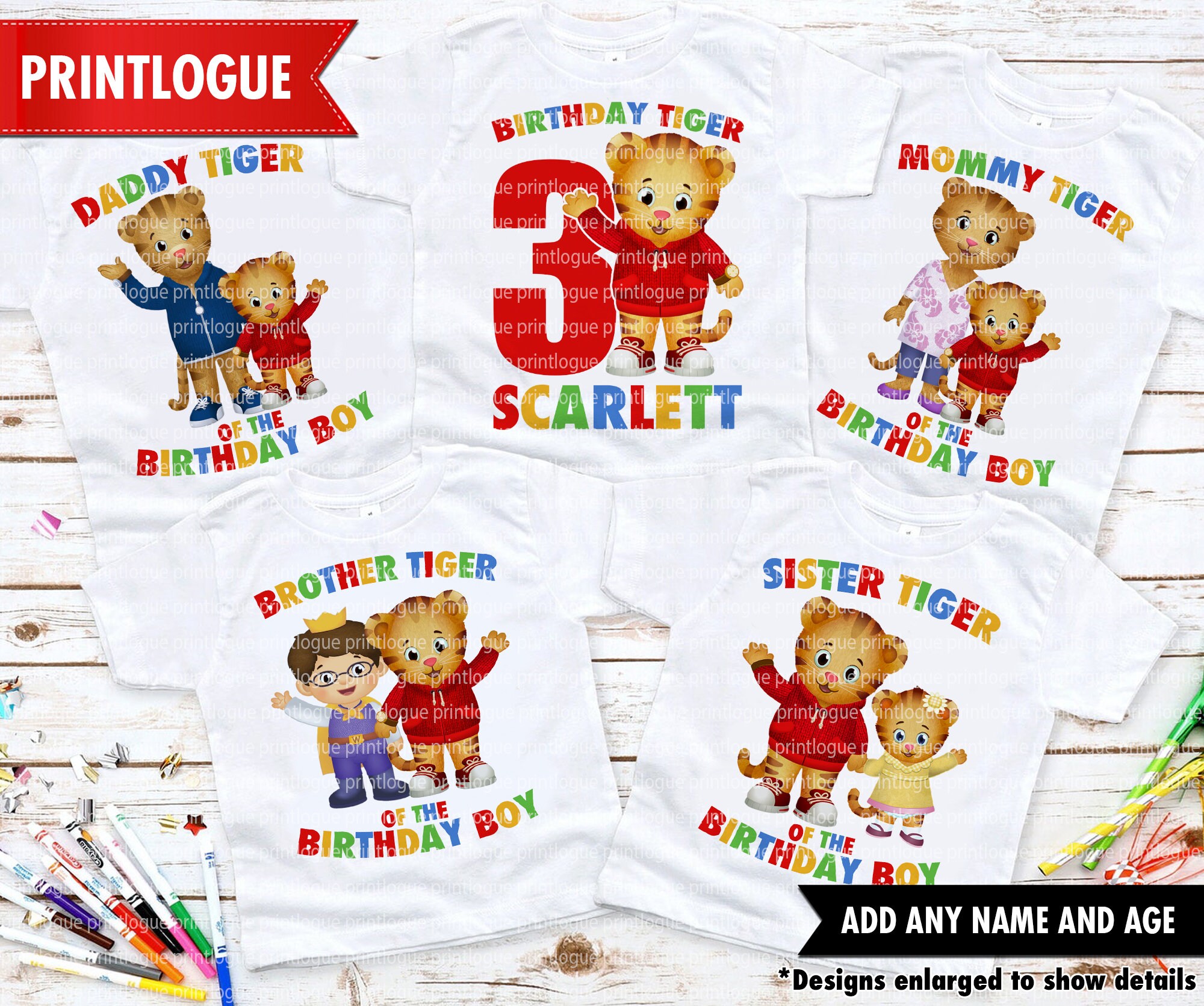 Daniel Tiger Birthday Shirt Daniel 