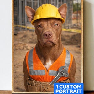 Retrato personalizado de perro / Arte mural personalizado para mascotas (Descarga digital de 5 x 7 pulgadas)