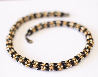 Beading pattern instructions, beading tutorials and patterns, beaded necklace patterns, super duo beads patterns, PDF, Snake necklace