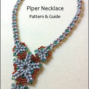 Beading pattern instructions, beading tutorials and patterns, beaded pendant, necklace patterns, superduo bead patterns, DIY jewelry, PDF