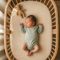 Muslin Sheets for Stokke V2 V3 Cribs - Organic Cotton Fitted for Sleepi