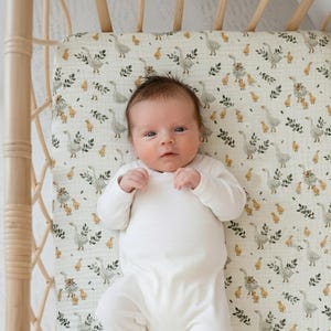 Organic Muslin Cotton Fitted Sheet: Baby, Crib, Bassinet - Custom Size