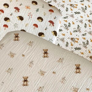 Organic Muslin Cotton Fitted Sheet: Baby, Crib, Bassinet - Custom Size