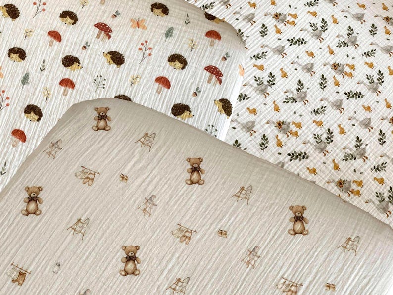 Organic Muslin Cotton Fitted Sheet: Baby, Crib, Bassinet - Custom Size