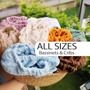 Organic Muslin Fitted Sheet: Handmade Baby/Toddler Bedding, Custom Size