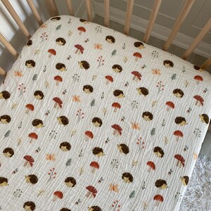 Organic Muslin Cotton Fitted Sheet: Baby, Crib, Bassinet - Custom Size