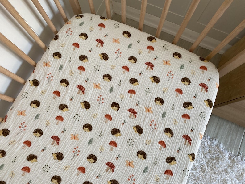 Organic Muslin Cotton Fitted Sheet: Baby, Crib, Bassinet - Custom Size