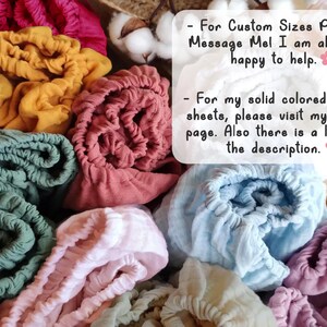 Organic Muslin Cotton Fitted Sheet: Baby, Crib, Bassinet - Custom Size