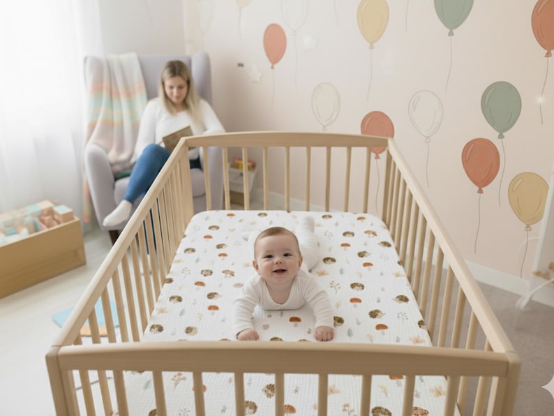 Organic Muslin Cotton Fitted Sheet: Baby, Crib, Bassinet - Custom Size