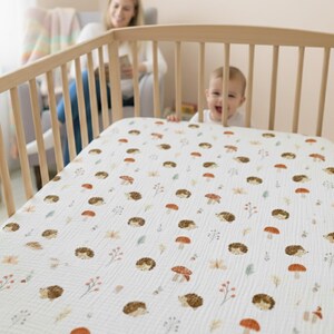 Organic Muslin Cotton Fitted Sheet: Baby, Crib, Bassinet - Custom Size