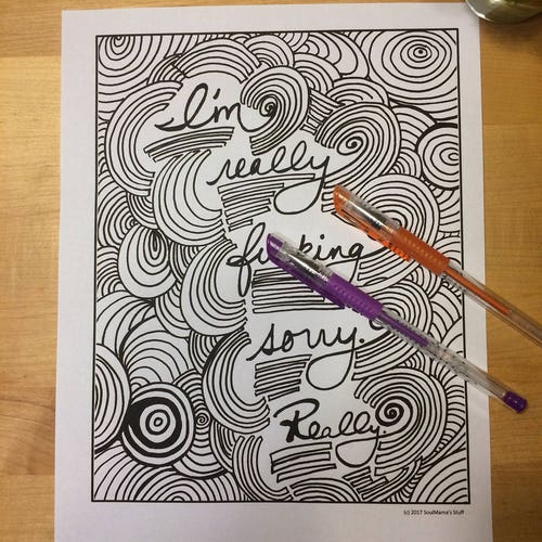 NSFW Coloring Printable - Etsy