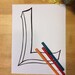Blank Capital Letter L, Coloring Page, Digital Download, Printable ...