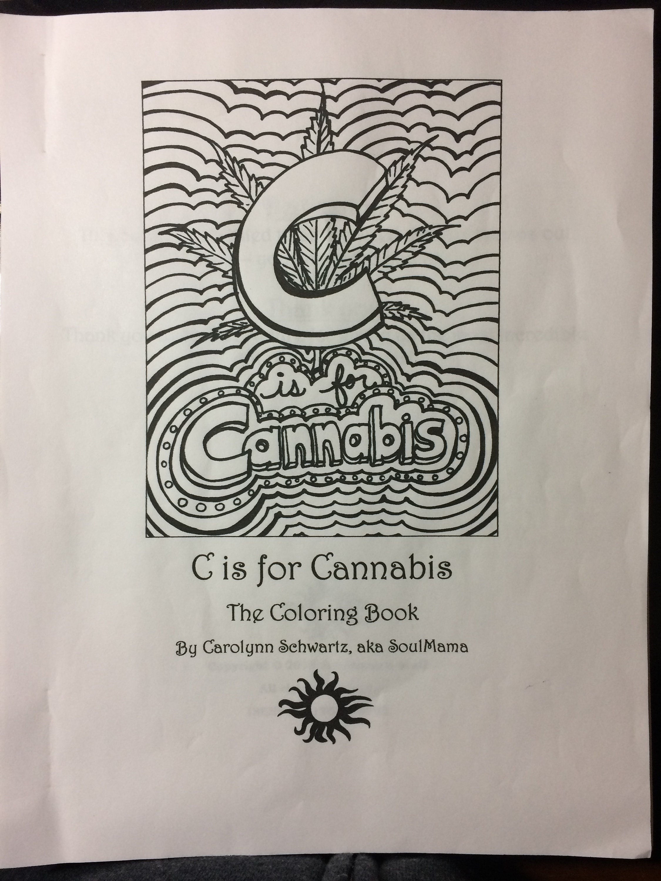 Download C Is For Cannabis The Coloring Book Download Pdf Adult Etsy