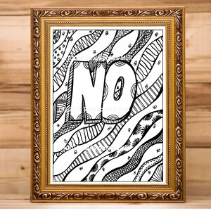 Sin página para colorear, descarga digital, PDF, Coloración para adultos, Coloración antiestrés, Imprimir en casa, Posibles respuestas, No es una frase completa