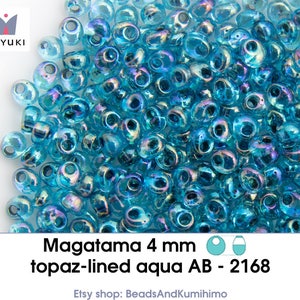 aguamarina topacio AB - 2168 - Magatama 4 mm (10 gramos)