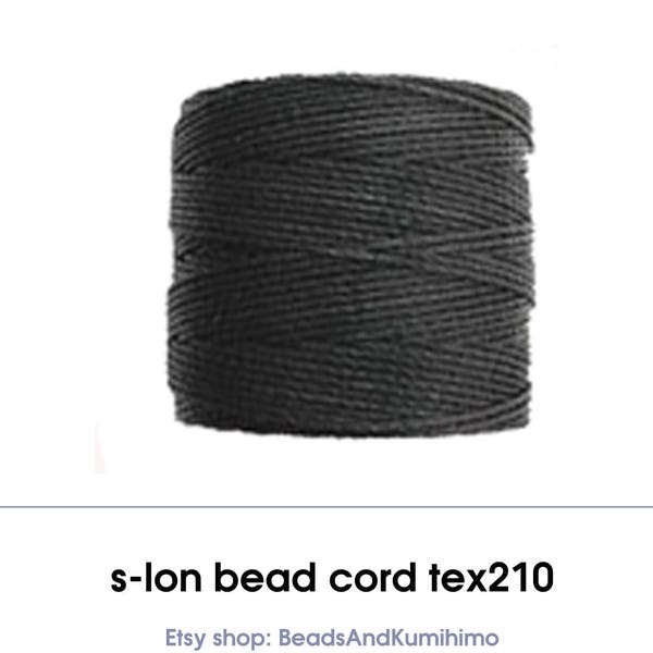 Cordon perlé s-lon tex210 - Noir