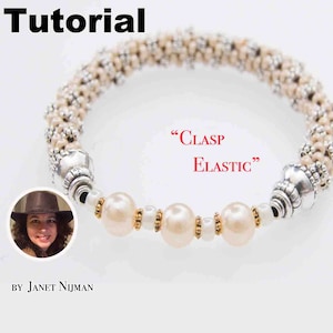 Tutorial ClaspElastic: make an elastic clasp for your Kumihimo or leather bracelet.