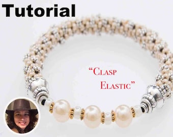 Tutorial ClaspElastic: make an elastic clasp for your Kumihimo or leather bracelet.