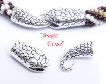 Snake Clasp Glue in, gat 7 mm, ideaal voor Kumihimo of leer!