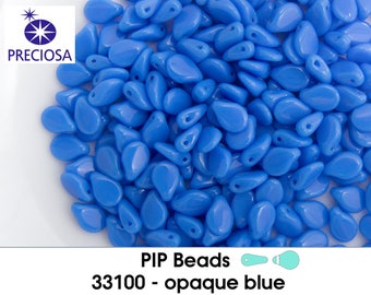 opaque blue - 33100 - PIP Beads (30 pieces)