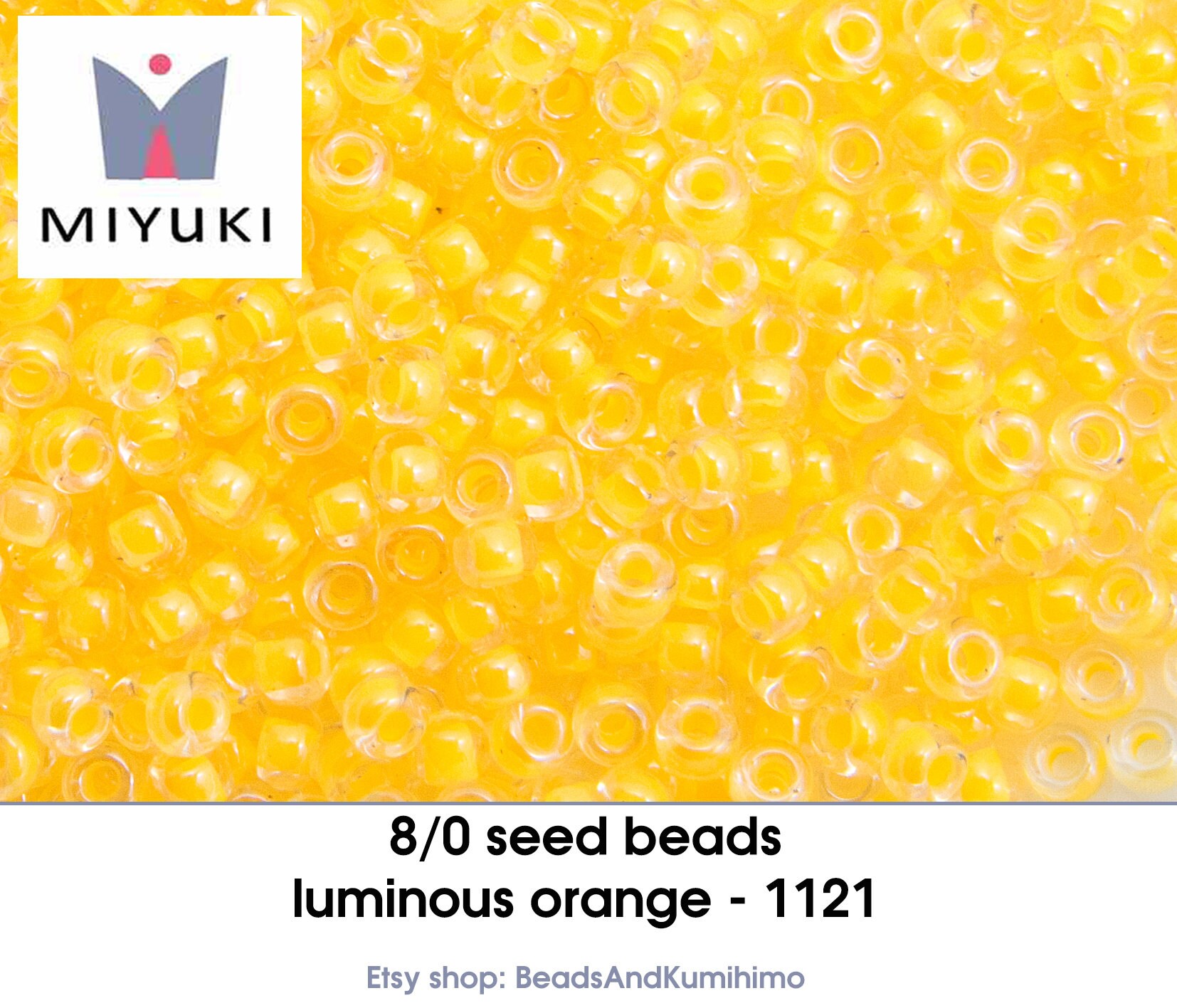 8/0 Luminous Orange - 1121 - Seedbeads (10 Gram) - Etsy